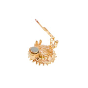 Europa Sun Flower Magnetic Hair Clip use Rhinestone Crystal gold base Clear AB - MOGHANT