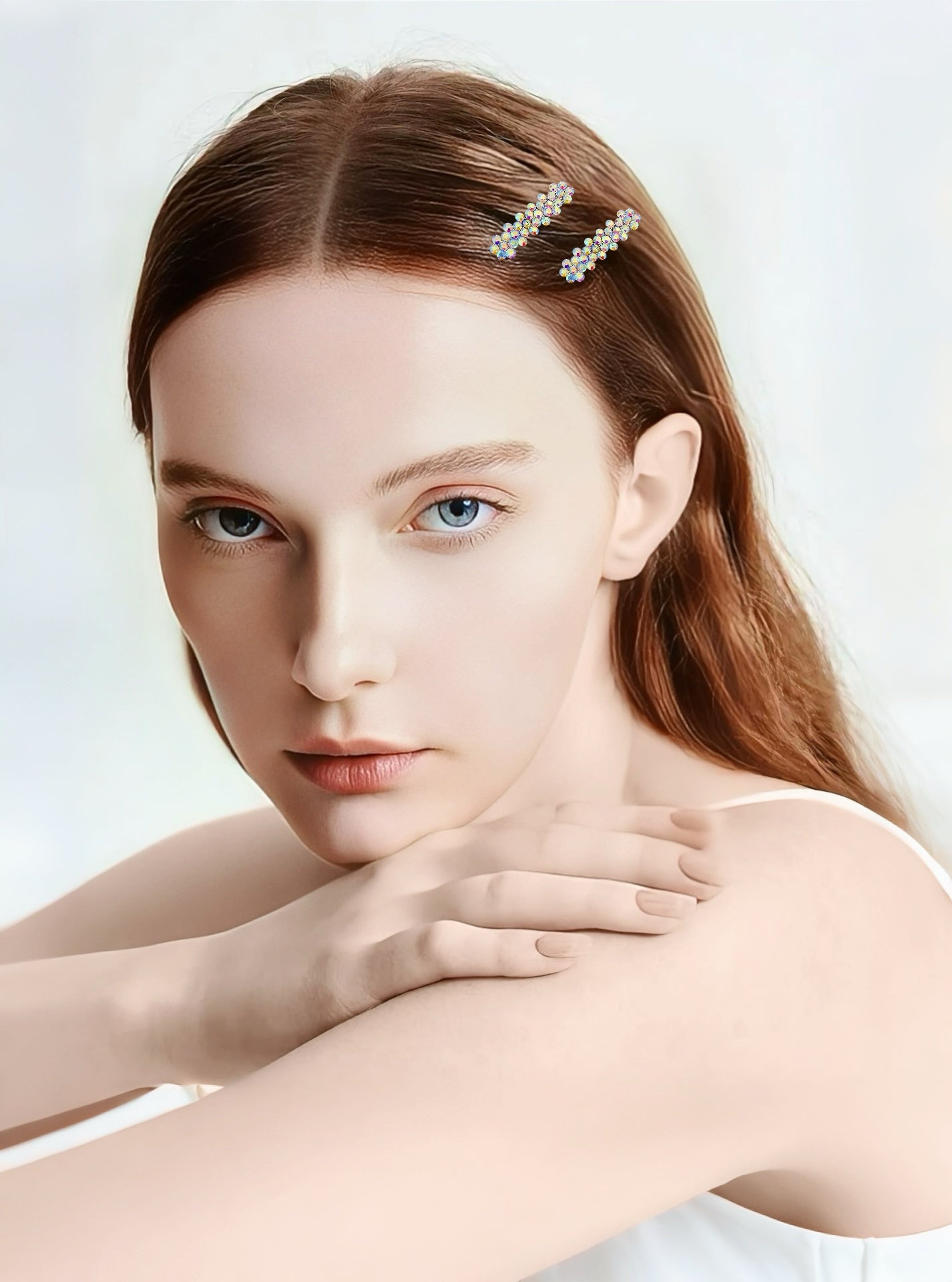 Petite Bloom Magnetic Clip · Silver Grace - MOGHANT