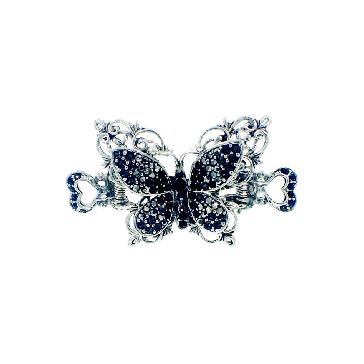 Barotte Vintage Butterfly Hair Jaw｜Antique Silver display picture 2