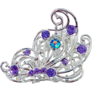 Monarch Butterfly Metal Hair Claw Jaw Clip Hairpin Rhinestone, Hair Claw - MOGHANT