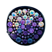 Elsie GEO Circle Handmade Acrylic Hair Claw JAW Rhinestone Crystal Hairpin, Hair Claw - MOGHANT