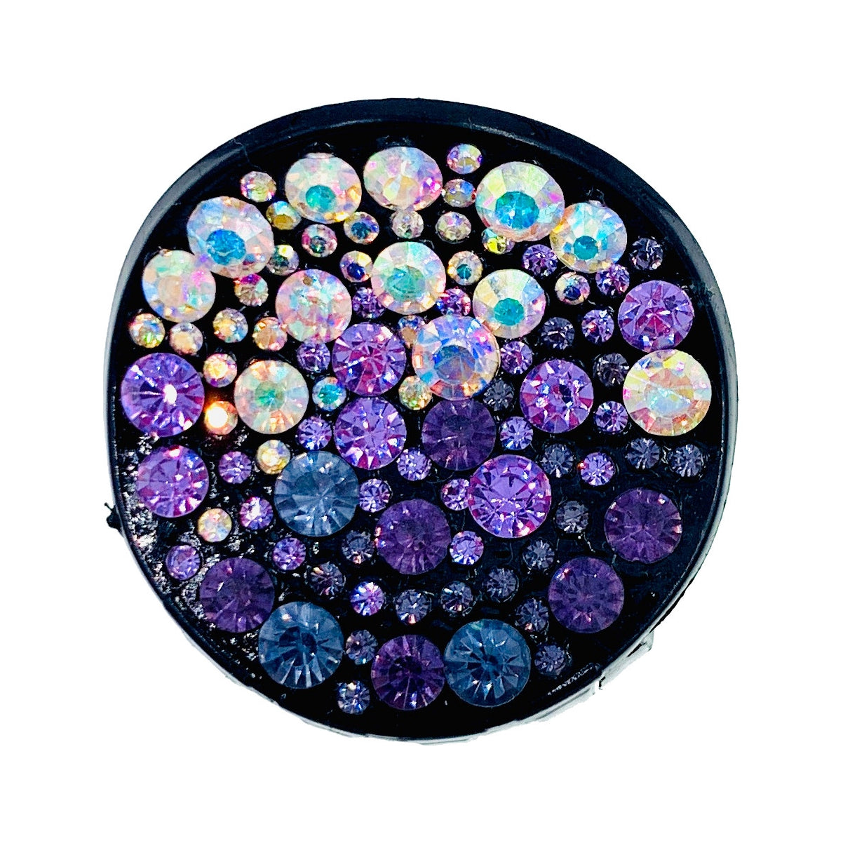 Elsie GEO Circle Handmade Acrylic Hair Claw JAW Rhinestone Crystal Hairpin, Hair Claw - MOGHANT