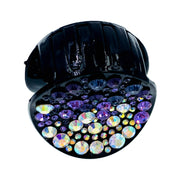 Elsie GEO Circle Handmade Acrylic Hair Claw JAW Rhinestone Crystal Hairpin, Hair Claw - MOGHANT