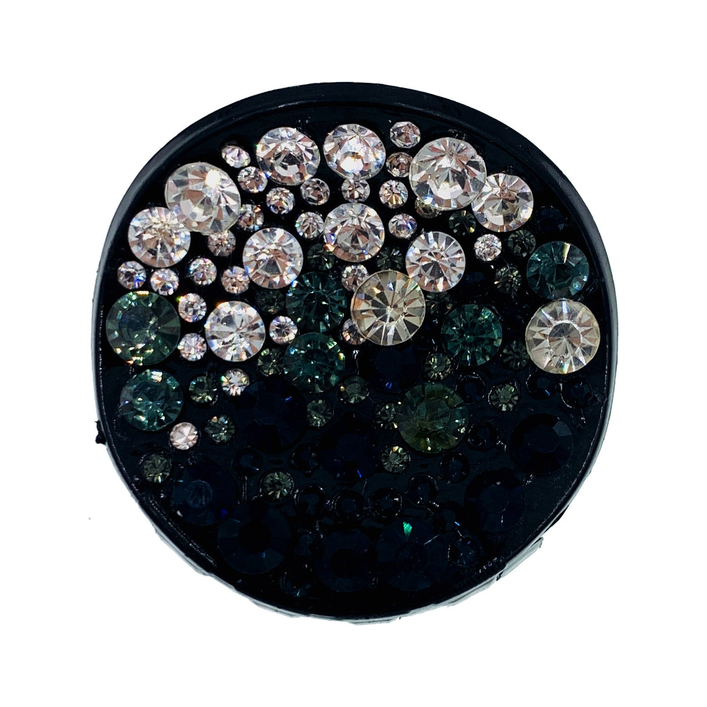 Elsie GEO Circle Handmade Acrylic Hair Claw JAW Rhinestone Crystal Hairpin, Hair Claw - MOGHANT