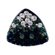 Elsie GEO Triangle Handmade Acrylic Hair Claw JAW Rhinestone Crystal Hairpin, Hair Claw - MOGHANT