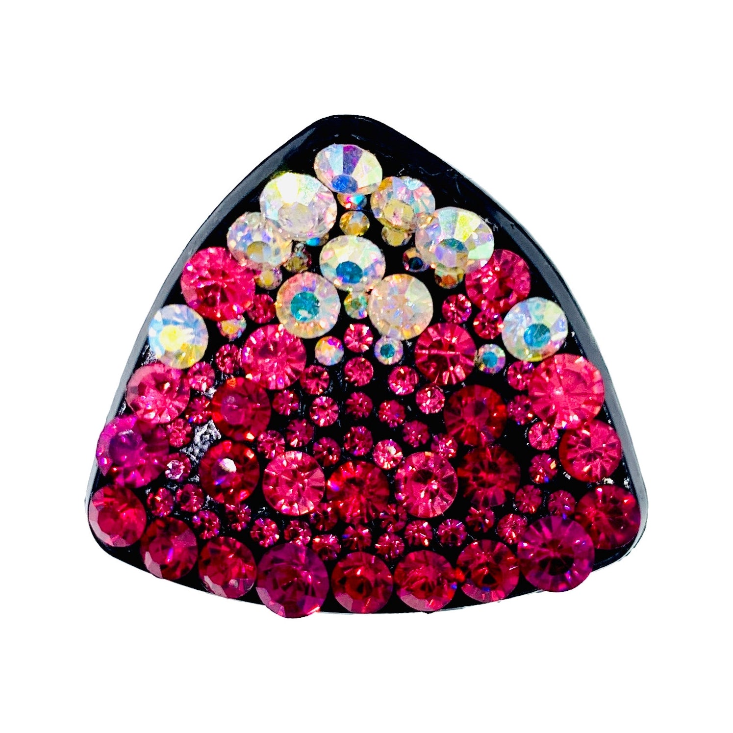 Elsie GEO Triangle Handmade Acrylic Hair Claw JAW Rhinestone Crystal Hairpin, Hair Claw - MOGHANT