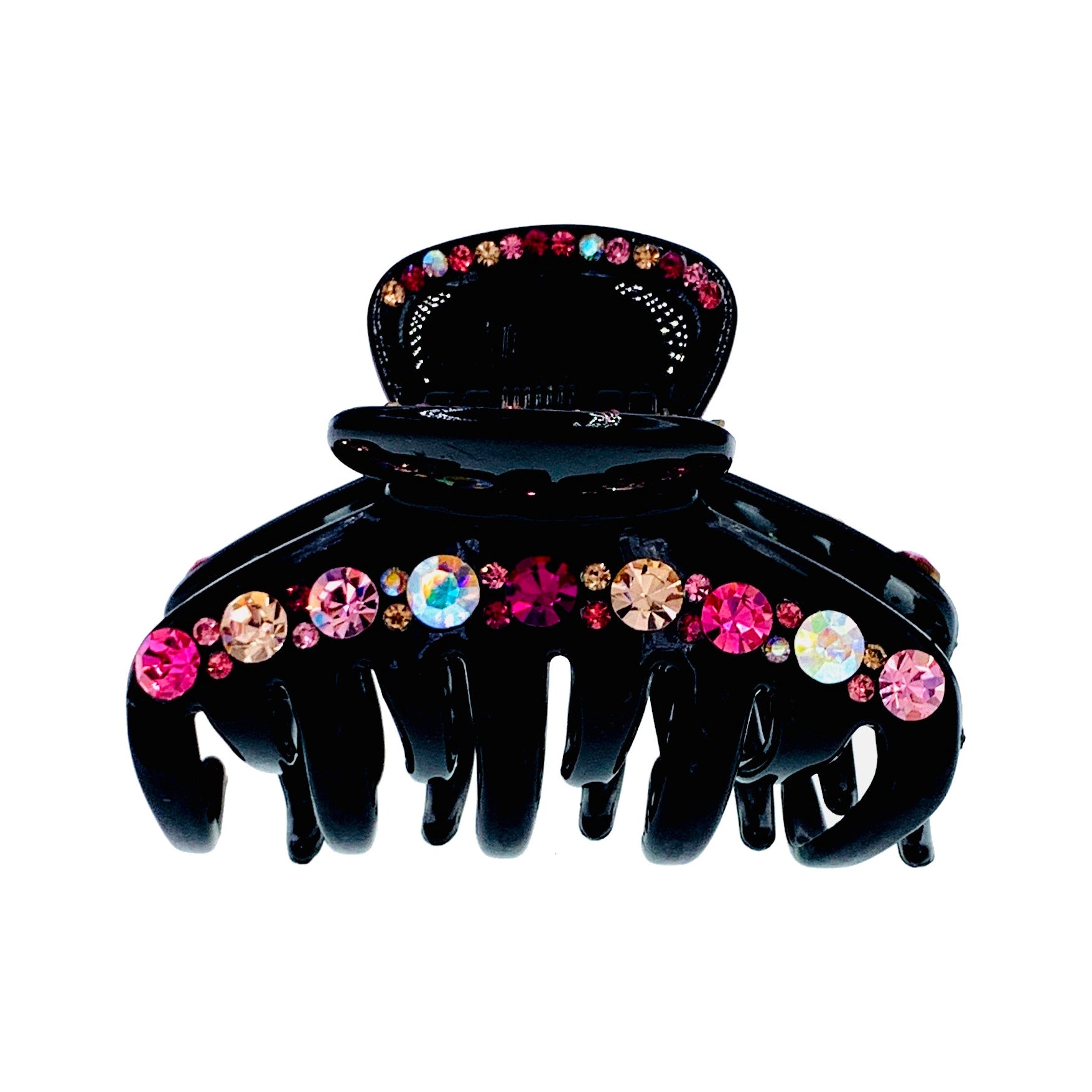 Claire Handmade Chunky Acrylic Hair Claw JAW Clip use Swarovski Elementary Crystal Hairpin, Hair Claw - MOGHANT