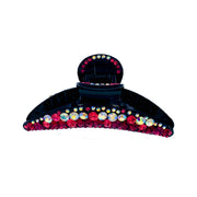 Dale CLASSIC Handmade Heart Acrylic Hair Claw JAW Clip Rhinestone Crystal Hairpin, Hair Claw - MOGHANT