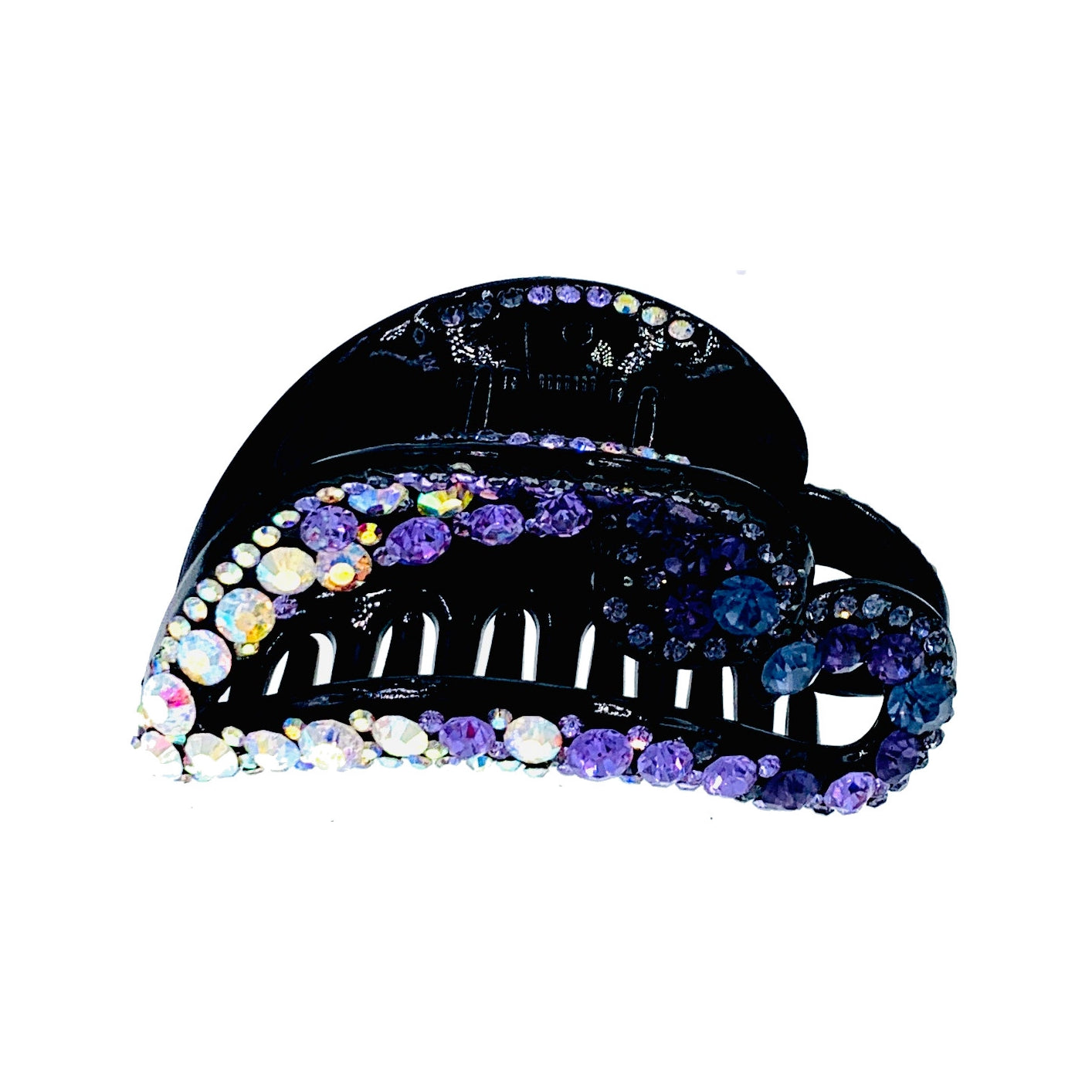 Geneva Handmade Heart Acrylic Hair Claw JAW Clip Rhinestone Crystal Hairpin, Hair Claw - MOGHANT