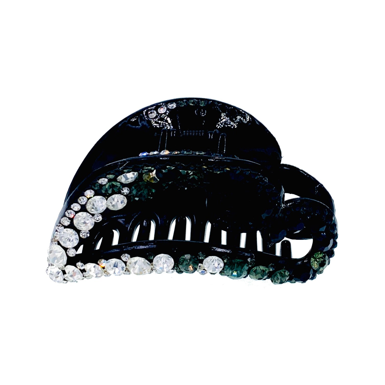 Geneva Handmade Heart Acrylic Hair Claw JAW Clip Rhinestone Crystal Hairpin, Hair Claw - MOGHANT