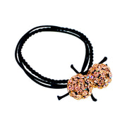 Zoé Handmade Crystal ball Ponytail Holder Scrunchies made with Swarovski ELM Crystal Hair Rope Wrap, Ponytail Holder - MOGHANT