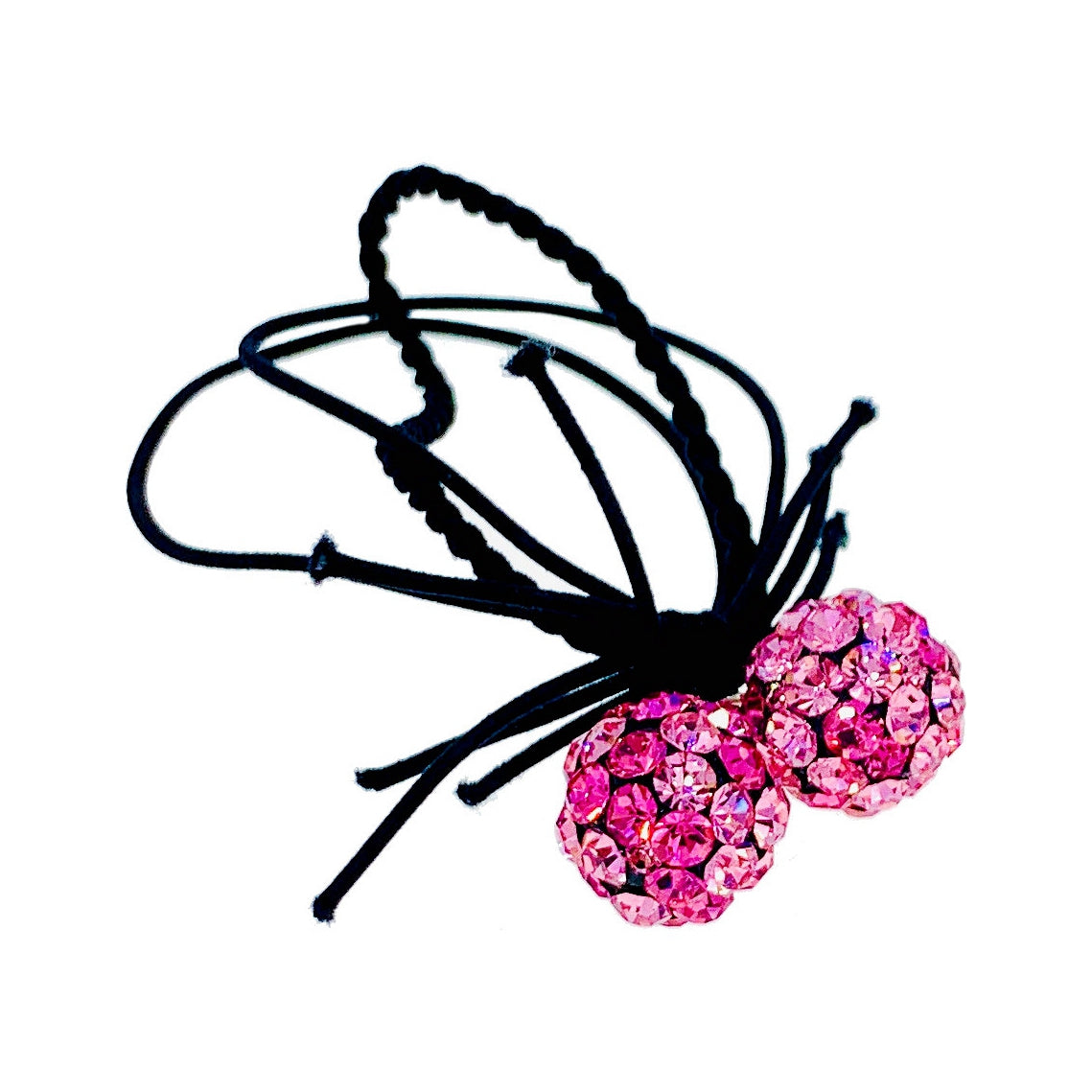 Zoé Handmade Crystal ball Ponytail Holder Scrunchies made with Swarovski ELM Crystal Hair Rope Wrap, Ponytail Holder - MOGHANT