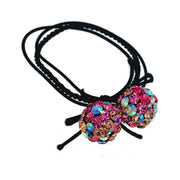 Zoé Handmade Crystal ball Ponytail Holder Scrunchies made with Swarovski ELM Crystal Hair Rope Wrap, Ponytail Holder - MOGHANT