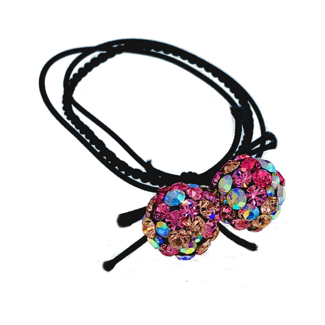 Zoé Handmade Crystal ball Ponytail Holder Scrunchies made with Swarovski ELM Crystal Hair Rope Wrap, Ponytail Holder - MOGHANT