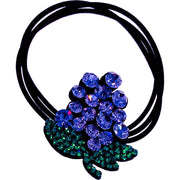 Handmade Grape Ponytail Holder Scrunchies made with Swarovski  ELM Crystal Hair Rope Wrap, Ponytail Holder - MOGHANT
