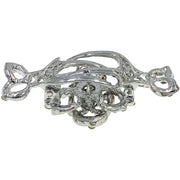 Teresa Large  Rose Hair Claw Jaw Clip use Rhinestone Crystal, Hair Claw - MOGHANT