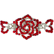 Teresa Large  Rose Hair Claw Jaw Clip use Rhinestone Crystal, Hair Claw - MOGHANT