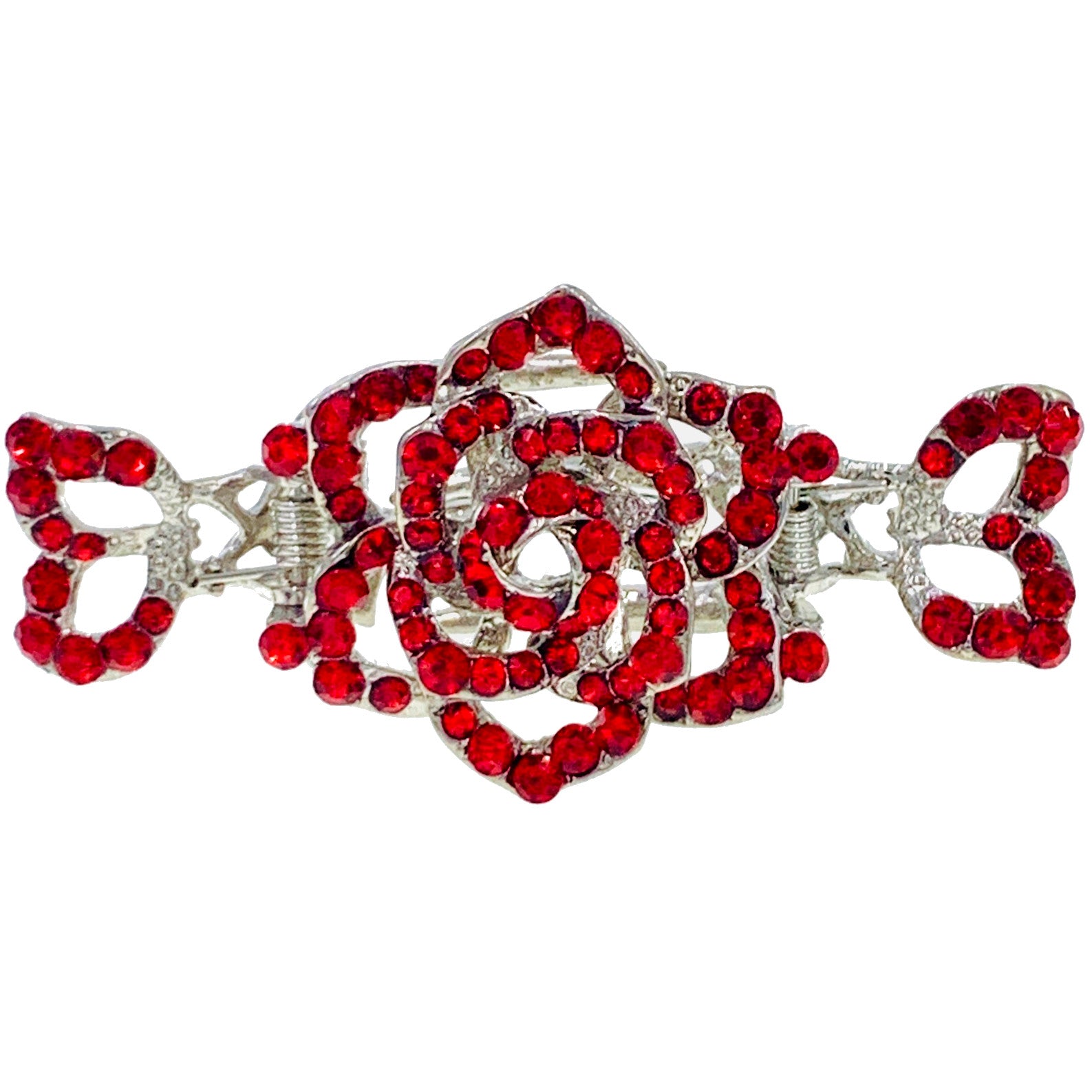 Teresa Large  Rose Hair Claw Jaw Clip use Rhinestone Crystal, Hair Claw - MOGHANT