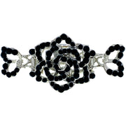 Teresa Large  Rose Hair Claw Jaw Clip use Rhinestone Crystal, Hair Claw - MOGHANT