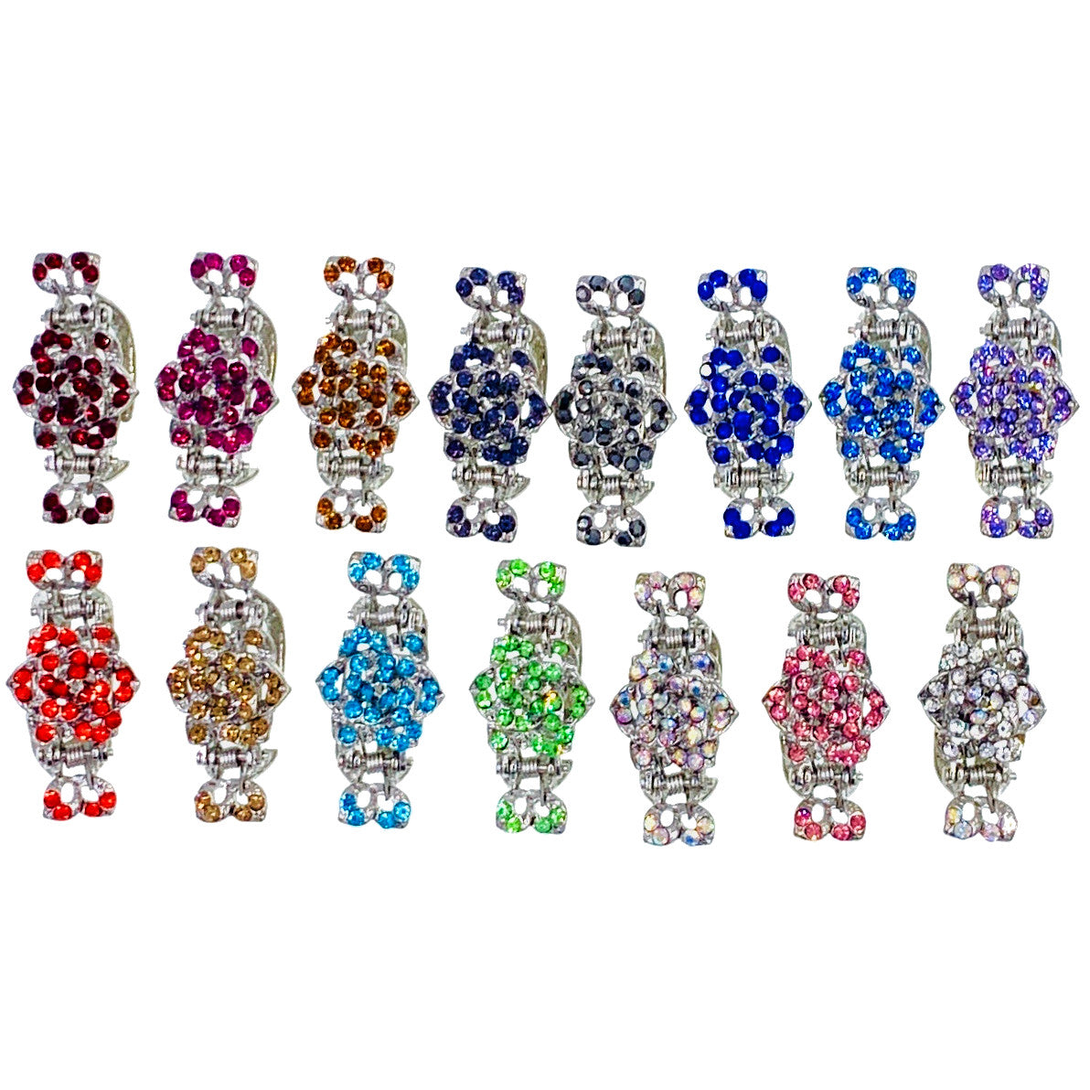 Teresa Small Rose Hair Claw Jaw Clip use Rhinestone Crystal, Hair Claw - MOGHANT