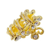 Okazaki Lovely Small Flower Metal Hair Claw Jaw Clip Rhinestone Crystal, Hair Claw - MOGHANT
