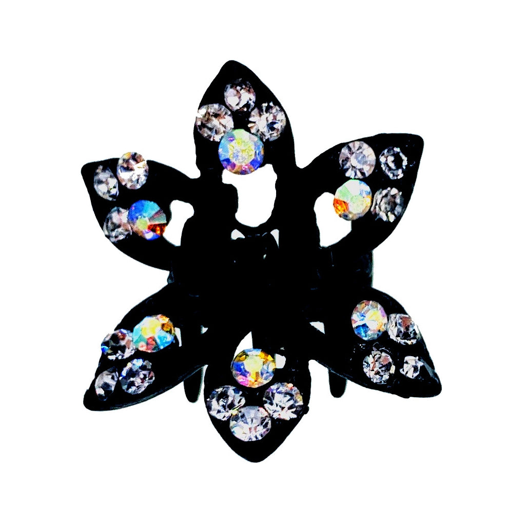 Star Grass Hair Claw Jaw Clip Rhinestone Crystal, Hair Claw - MOGHANT