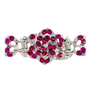 Teresa Small Rose Hair Claw Jaw Clip use Rhinestone Crystal, Hair Claw - MOGHANT