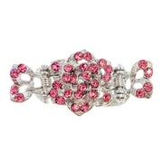 Teresa Small Rose Hair Claw Jaw Clip use Rhinestone Crystal, Hair Claw - MOGHANT