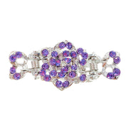 Teresa Small Rose Hair Claw Jaw Clip use Rhinestone Crystal, Hair Claw - MOGHANT