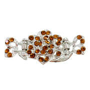 Teresa Small Rose Hair Claw Jaw Clip use Rhinestone Crystal, Hair Claw - MOGHANT