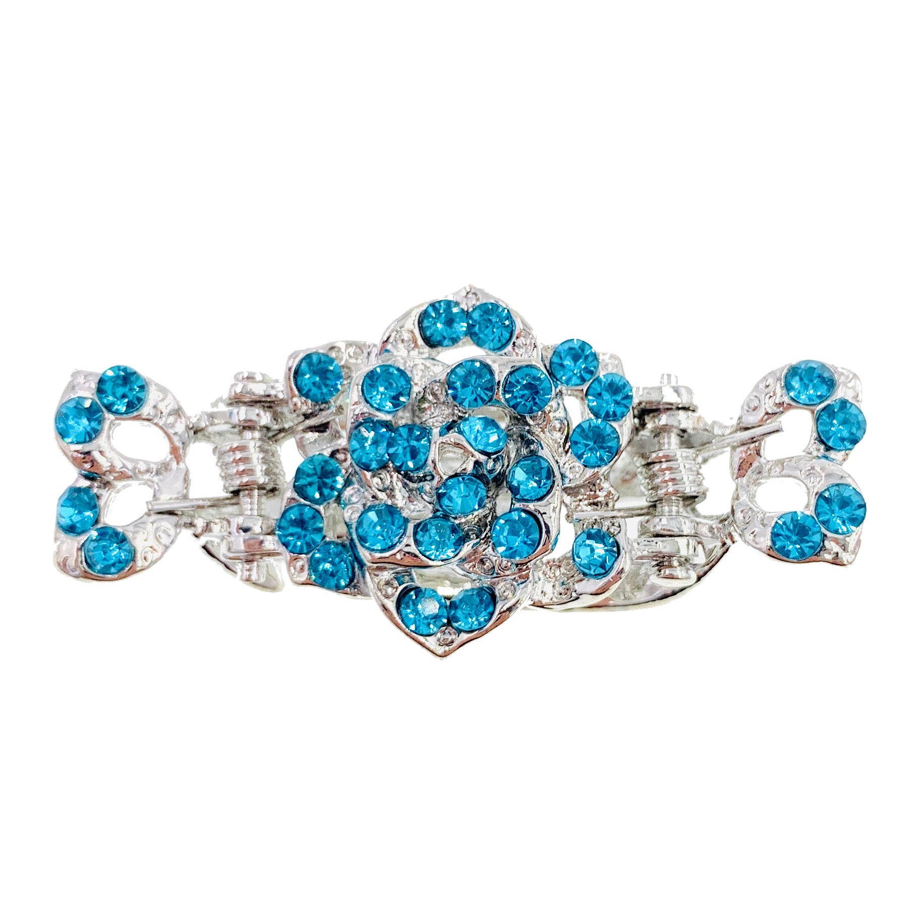 Teresa Small Rose Hair Claw Jaw Clip use Rhinestone Crystal, Hair Claw - MOGHANT
