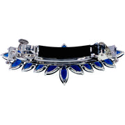 Adrienne Flower Barrette Cubic Zirconia CZ Crystal Swarovski Elementary Crystal, Barrette - MOGHANT