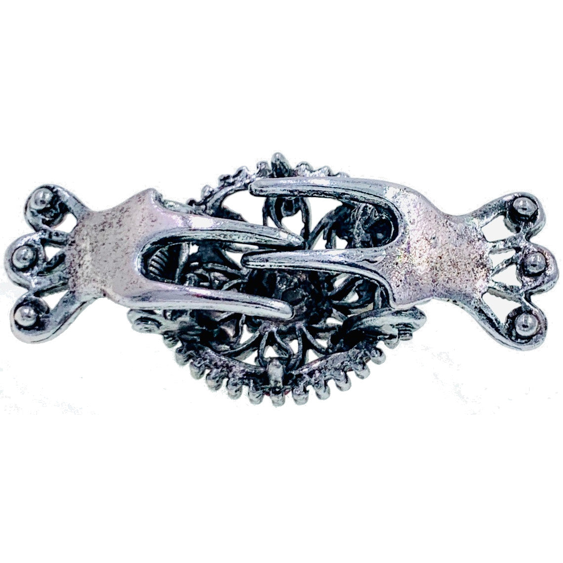 Clematis Vintage Flower Hair Claw Jaw Clip Rhinestone Crystal, Hair Claw - MOGHANT