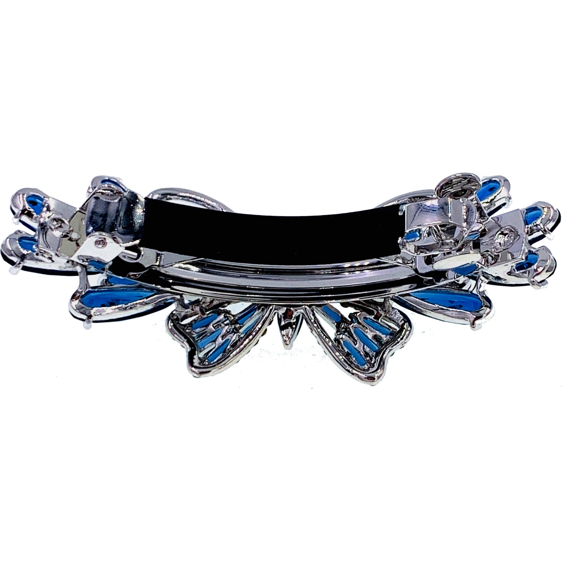 Margaretta Butterfly Barrette Cubic Zirconia CZ  Swarovski Elementary Crystal, Barrette - MOGHANT