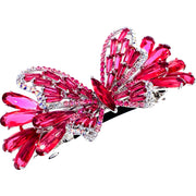 Margaretta Butterfly Barrette Cubic Zirconia CZ  Swarovski Elementary Crystal, Barrette - MOGHANT