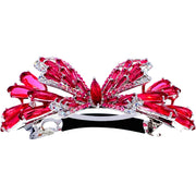 Margaretta Butterfly Barrette Cubic Zirconia CZ  Swarovski Elementary Crystal, Barrette - MOGHANT