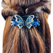 Margaretta Butterfly Barrette Cubic Zirconia CZ  Swarovski Elementary Crystal, Barrette - MOGHANT