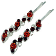 Little Olives Bobby Pin Hairpin Pair Rhinestone, Bobby Pin - MOGHANT