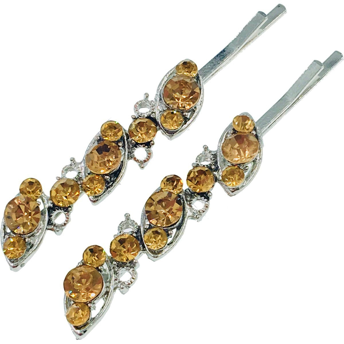 Little Olives Bobby Pin Hairpin Pair Rhinestone, Bobby Pin - MOGHANT