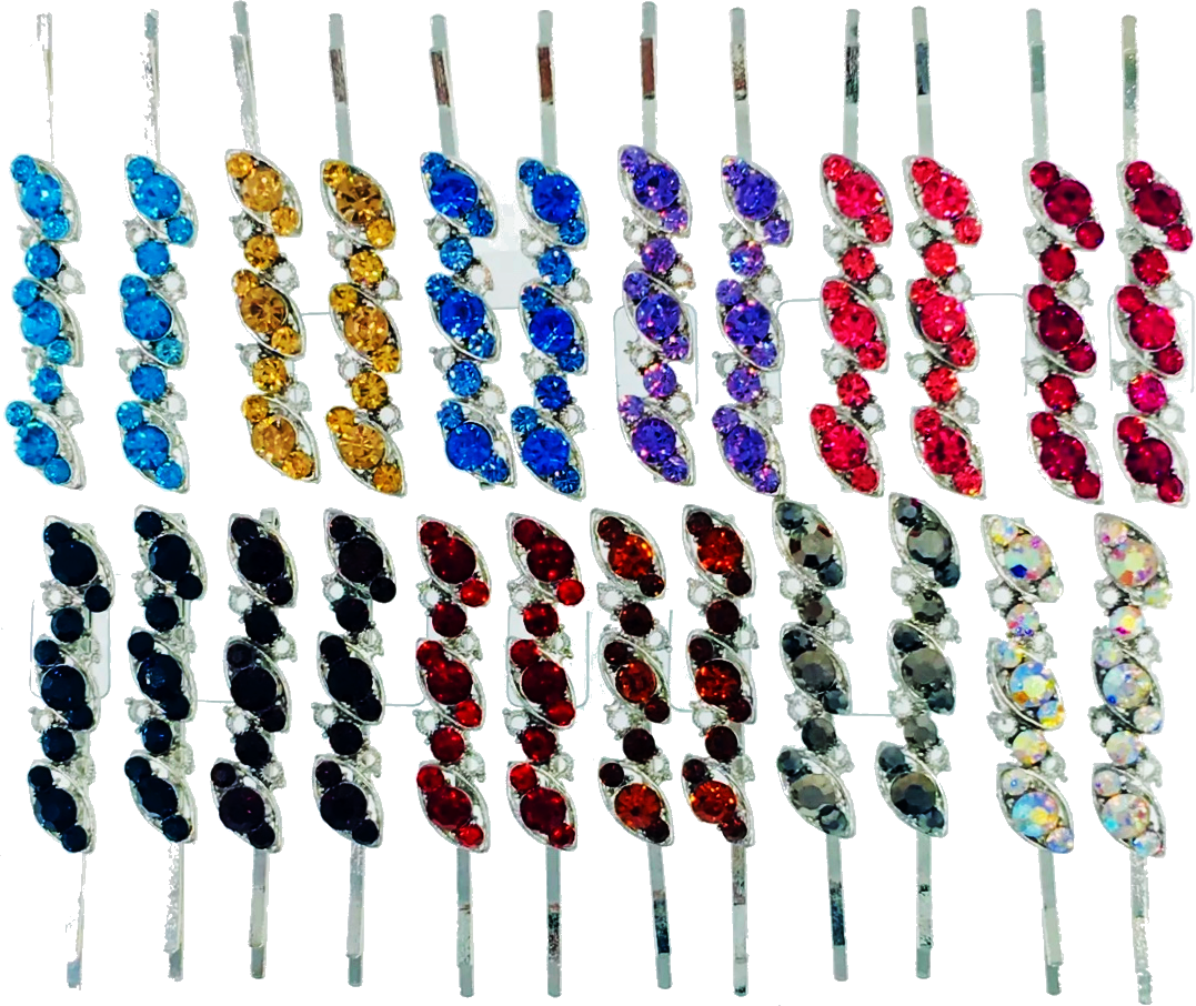 Little Olives Bobby Pin Hairpin Pair Rhinestone, Bobby Pin - MOGHANT