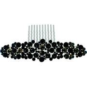 Starry Floral Wide Hair Comb made with Swarovski Crystal, Hair Comb - MOGHANT
