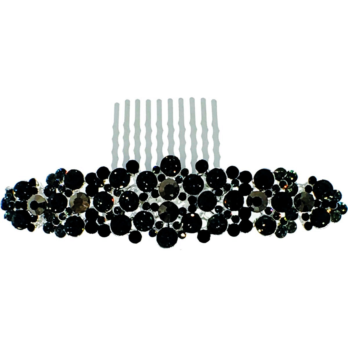 Starry Floral Wide Hair Comb made with Swarovski Crystal, Hair Comb - MOGHANT