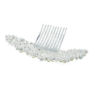 Starry Floral Wide Hair Comb made with Swarovski Crystal, Hair Comb - MOGHANT