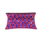 Eulalie Handmade Large Square Acrylic Hair Claw JAW Rhinestone Crystal Hot Pink Blue Grey Nave AB Purple, Hair Clip - MOGHANT