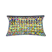 Eulalie Handmade Large Square Acrylic Hair Claw JAW Rhinestone Crystal Hot Pink Blue Grey Nave AB Purple, Hair Clip - MOGHANT