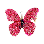 Lucinda Handmade Small Butterfly Brooch Pin use Swarovski Elementary Crystal, Brooch - MOGHANT