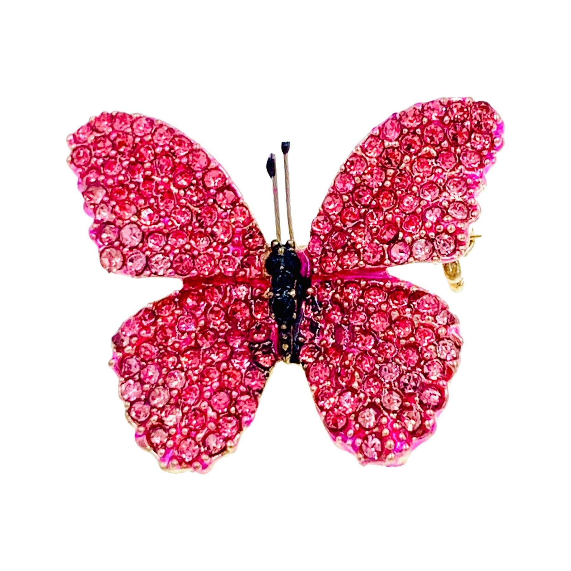 Lucinda Handmade Small Butterfly Brooch Pin use Swarovski Elementary Crystal, Brooch - MOGHANT