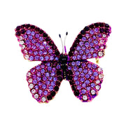 Lucinda Handmade Small Butterfly Brooch Pin use Swarovski Elementary Crystal, Brooch - MOGHANT