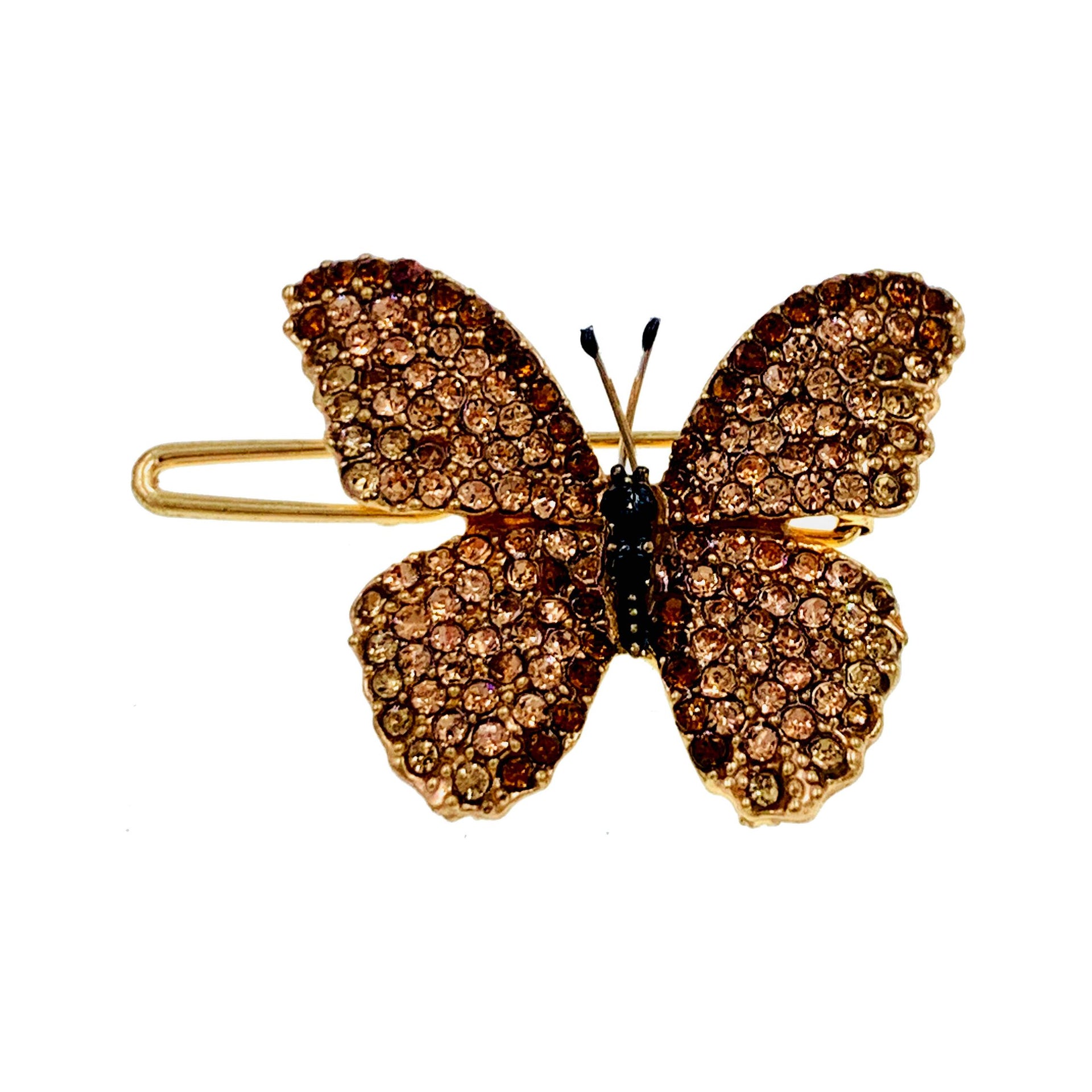 Lucinda Butterfly Hair Clip use Swarovski Elementary Crystal, Hair Clip - MOGHANT