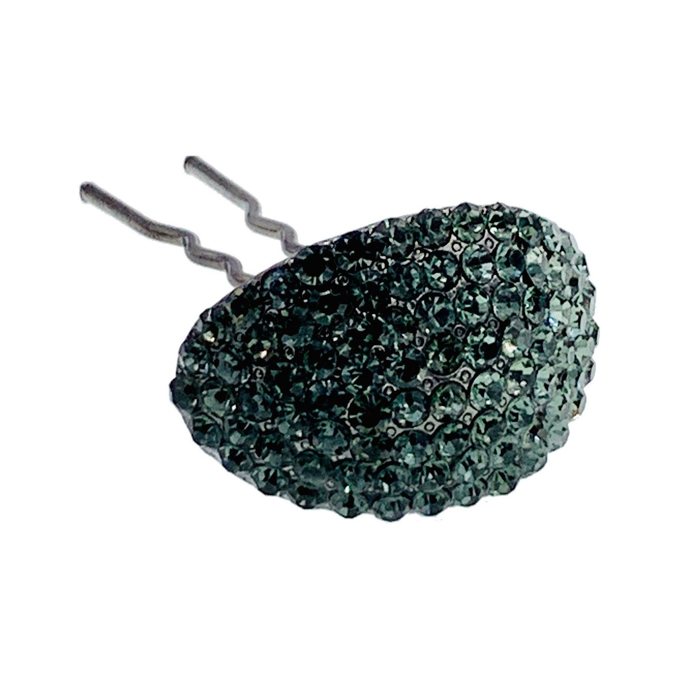 Dale Mushroom Rhinestone Crystal Flower Hair Stick Hairpin Wedding Bridal Prom Party Updo Twist, Hair Stick - MOGHANT